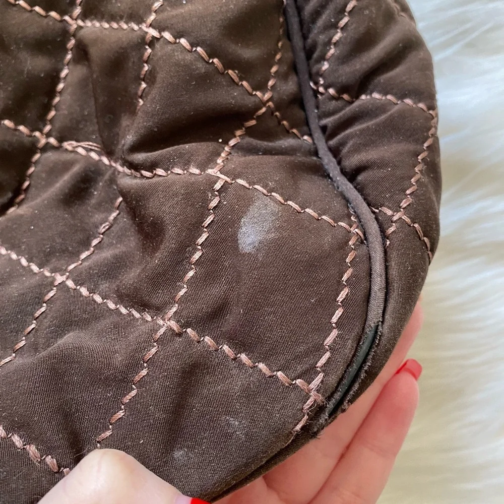 Vera Bradley Espresso Brown Quilted Oh Baby Diaper Bag Purse